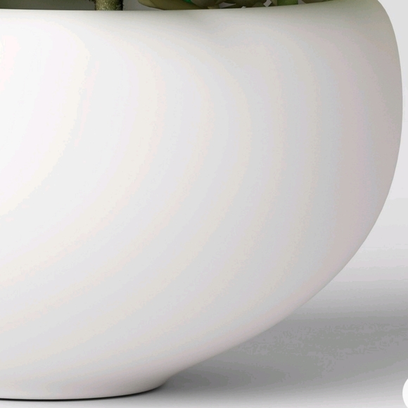 Threshold NWT 6.5" Tray Succulents Artificial Plant Ceramic Pot - Indoor/Outdoor - Picture 4 of 6